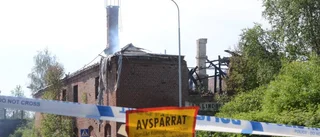 Brand härjade i gamla garveriet