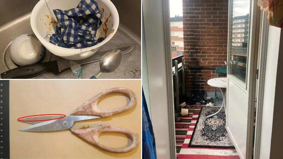 Bilder från polisens förundersökning.
