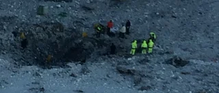 Kvarlevor har hittats på haveriplatsen