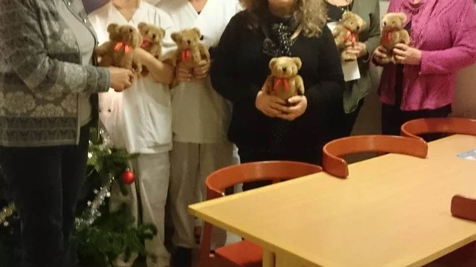 Barnavdelningen på Sundeby sjukhus fick ta emot Oddnallar.