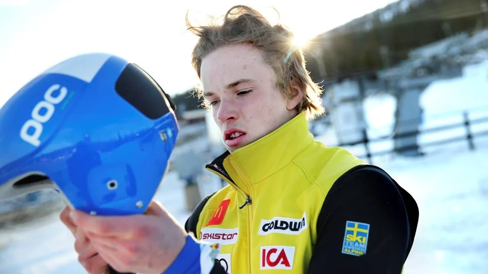 Hannes Grym blev trea efter ett bra andra åk i storslalom i finska Pyhä.