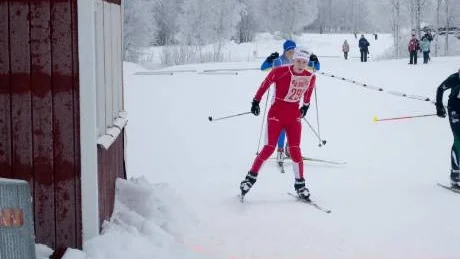 Segrare. Simon Stenberg hade en bra dag i Haparanda. Kalixåkaren vann klassen H15, hela 30 sekunder före näst bästa åkare.