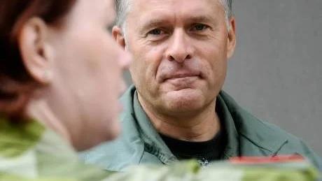 STÖRRE ÄN SCHWEIZ. "F 21:s övningsområde är 2,5 gånger större än Schweiz", säger major Aldo Wicki. I förgrunden F 21:s Louise Levin.
