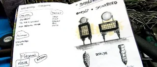 Designtalang i raggargarage
