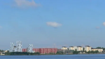 NY SKYLINE. De tre nya höghusen på Varvet sett från havet.