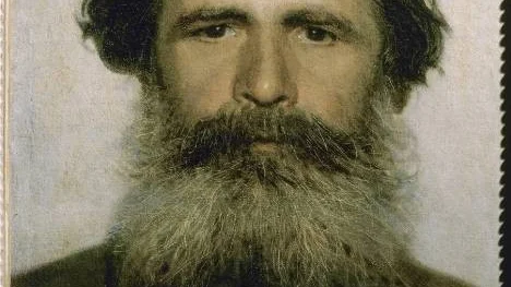 I "Porträtt av en bonde" från 1868 har Ivan Kramskoj porträtterat en bonde med ett allvar som inte var möjligt tidigare.