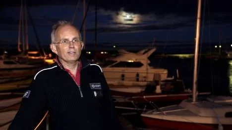 "Sedan vi började med vakter i hamnen för sju år sedan har brotten upphört", konstaterar Lars Lundberg.