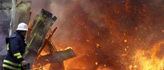 Hyvleri totalförstördes i storbrand