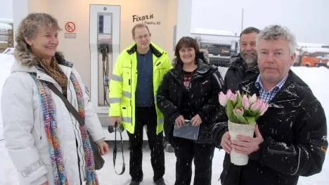 Kommunalrådet Britta Flinkfeldt Jansson, entreprenören Anders Wikström, Robert Granström (Test Site Sweden), Eva Quist (utvecklingsbolaget Argentis) och Per-Gunnar Sundström (biltestorganisationen SPGA).