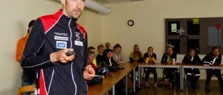 Världsmästaren sprang med idrottslinjen