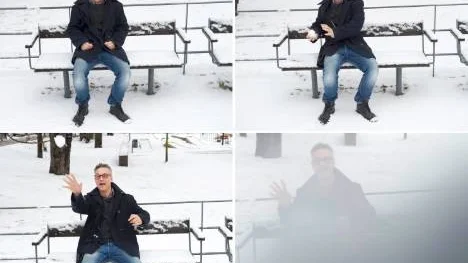 Mellan lek och allvar. Henrik Schyffert har regisserat TV 4:s nya komediserie "Allt faller" där skämten ligger farligt nära smärtpunkten.