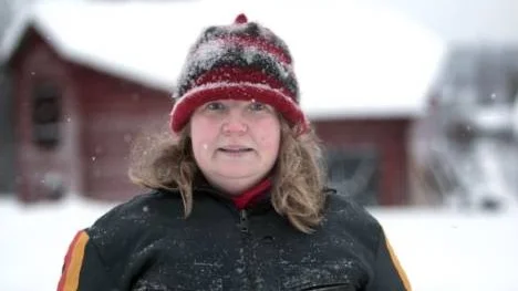 Margareta Berglund, en av tjejerna som var i elden när det arrangerades julstämning på Swensbylijda i helgen.