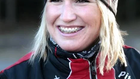 Magdalena Pajala tyckte att det var gott med mammas bullar efter det hårda träningspasset.
