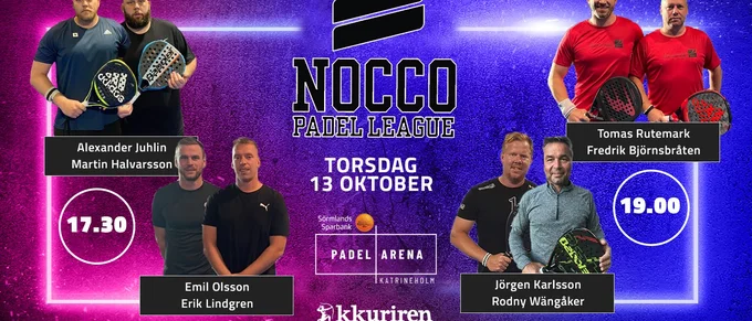 Dubbla matcher från Nocco Padel League – här kan du se hur det gick
