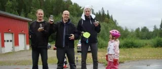 Spännande vid blött lådbilsrejs