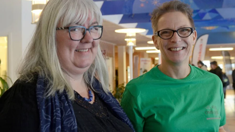 Späckat schema. Rektorerna Eva Olausson och Anette Lund har en lång dag framför sig.