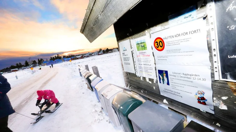 Resultatet av hastighetsmätningarna spikades upp på anslagstavlan vid vägen, som vägvisare.