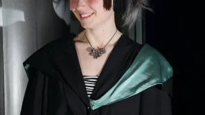 Examen. 2009 tog Anja Stridsman sin graduation efter utbildningen till grafisk designer.