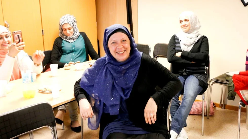 Tessa Dukureh trivdes på festen.