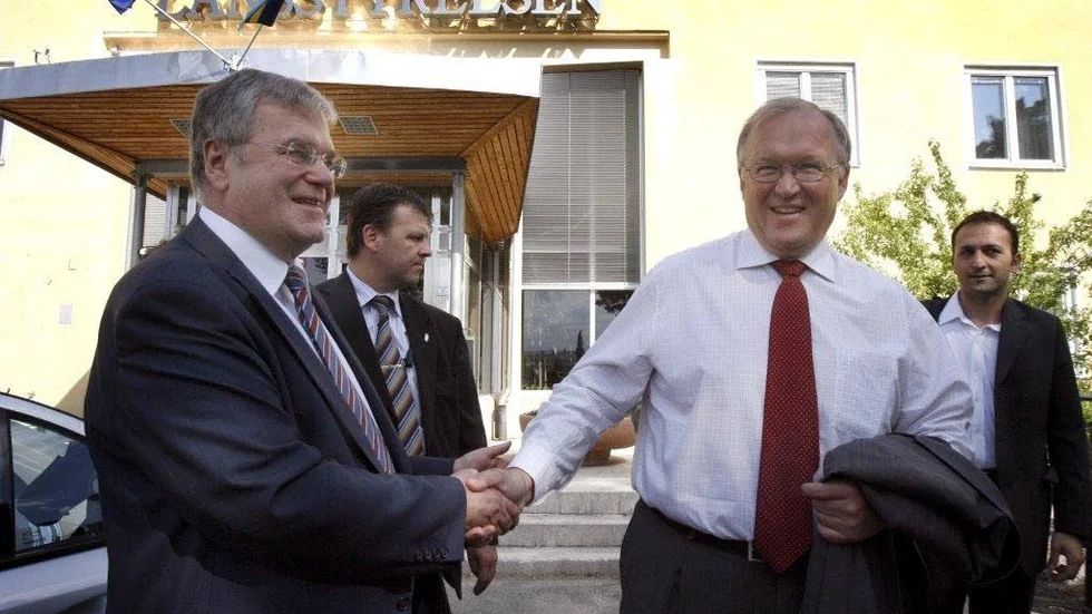 VIKTIG VISIT. 13–14 juni 2006 bjöd dåvarande landshövdingen Per-Ola Eriksson in statsminister Göran Persson och hela regeringen till Norrbotten.