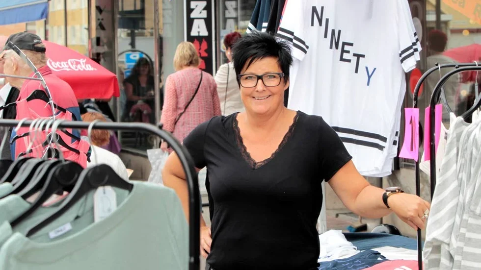 Nöjd. Maria Bergman på Boutique Mim var nöjd över folkmängden.