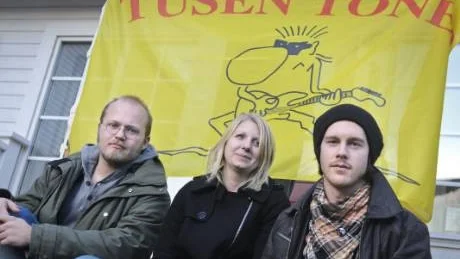 Längst till vänster Viktor Mattsson, festivalgeneral.