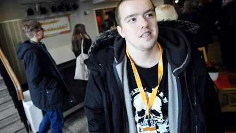 TIPS. Fredric Nilsson, 19, från Piteå tyckte att många bra tips framkommit under dagen. Framför allt kommer han att börja nätverka flitigt.