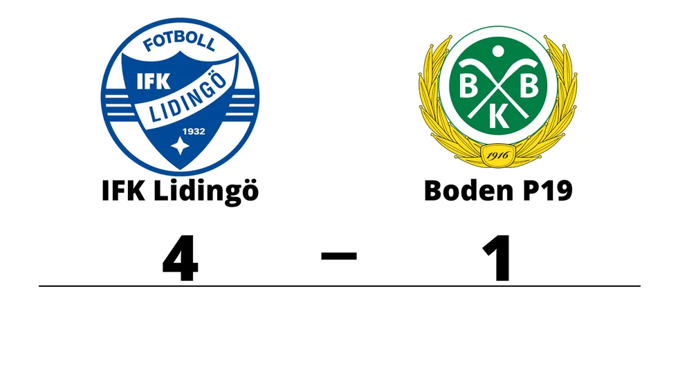 IFK Lidingö FK vann mot Bodens BK