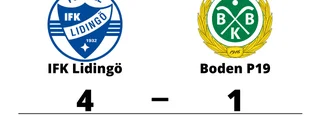 Boden P19 förlorade borta mot IFK Lidingö