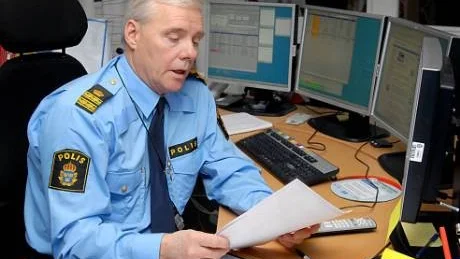 LUGNET EFTER STORMEN. Länsvakthavande befäl Yngve Hansson har varit med förr efter många år som polis. I går fick han summera ännu en ”svettig” nyårshelg. Foto: BERNDT DIMEUS