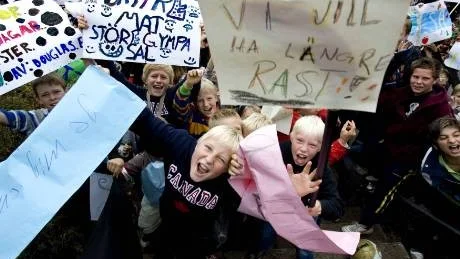 HÖGRÖSTDE. Barnen på Skärgårdsstadens skola i Åkersberga gör sina röster hörda på Årets Gallskrik.