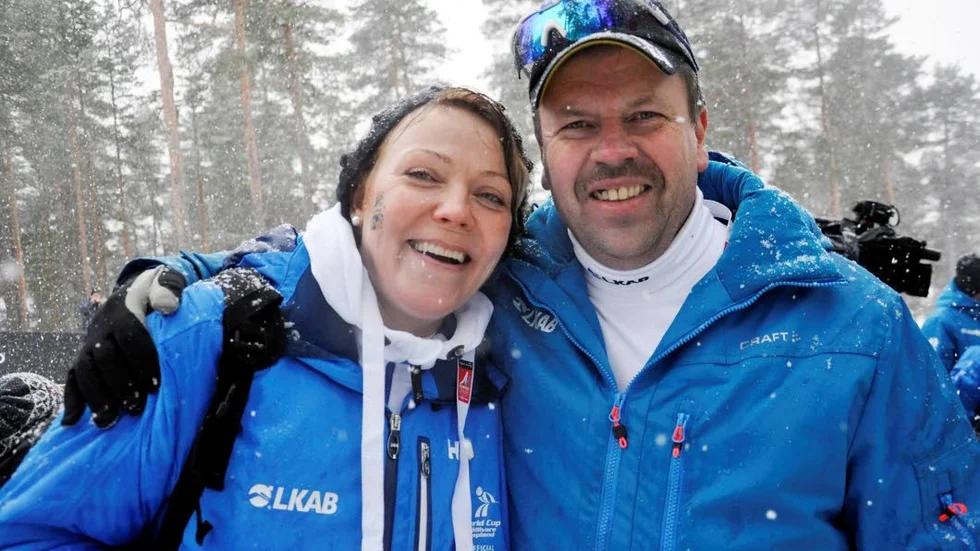 Mor och far. Lena och Per-Erik Kalla.