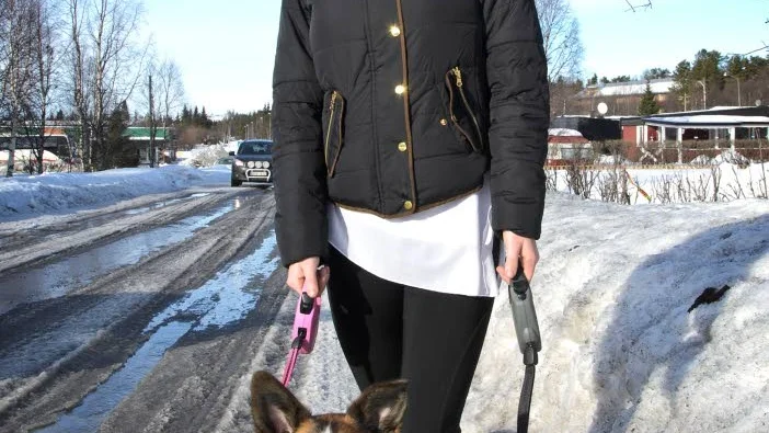 BARA POSITIVT. Mikaela Ingman ser bara fördelar med gruvexpansionen och menar att det både säkrar jobben och byns framtid.