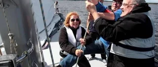 Sveriges största segelbåt kryssade i Piteås farvatten
