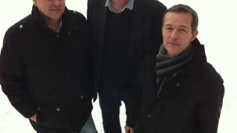 Anders Granberg, Luleå (till vänster), Erik Svensson, Boden och Magnus Wikman, Piteå, åker på onsdag till USA för att sälja in Norrbotten som Europas bästa region för framtida dataetableringar.