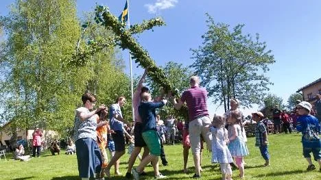 Firandet på hembygdsområdet i Arvidsjaur skedde i strålande sommarväder och lockade flera hundra besökare.