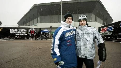 Emil Öhman och Johan Lidman är i princip klara för en ny proffssäsong i Nordamerika. "Vi är muntligt överens men inga papper är skrivna", säger Emil. (Arkivbild)