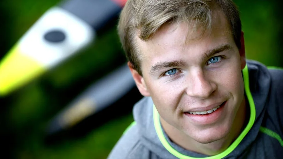 Joel Elenius tog SM-brons i K1, 200 meter.
