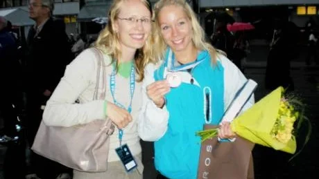 l Tränaren Emma Montell och Ida Aidanpää från Korva.