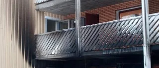 Lägenhet helt utbränd i Boden