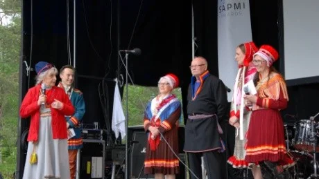 Martin Kuorak vid prisutdelningen.