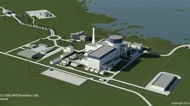 ILLUSTRATION. Så här skulle kärnkraftverket i Pyhäjoki kunna komma att se ut.