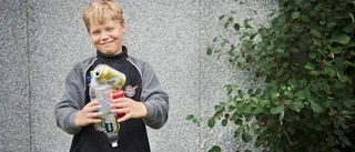 Pantkungen Joel samlar vidare
