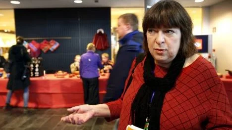 Birgitta Lindström en av de ansvariga för alla arrangemang kring "melodifestivalen".