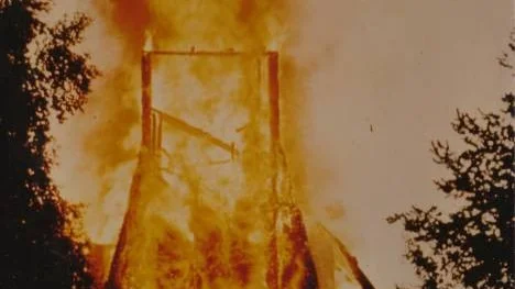 Den 2 augusti 1963 totalförstördes den då 50-åriga kyrkan i Norrfjärden, efter ett blixtnedslag.