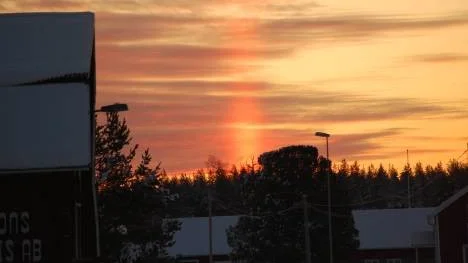 Vintervy. Bilden är tagen i Långträsk, Sjulsmark.