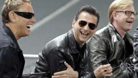 ELEKTRONISKA FARBRÖDEr. Martin Gore, David Gahan och Andy Fletcher i Depeche Mode.