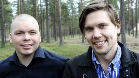 MATINSPIRATÖRER. Kockarna Johan Nilsson och Tommy Myllymäki var inbjudna till seminariet för att bidra med inspiration vad gäller att laga närproducerad mat.  Foto: Roland S Lundström