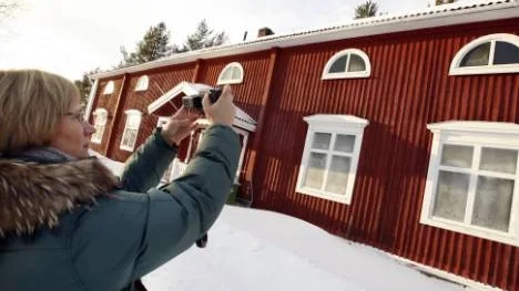 Under besöket i Öjebyn passade Anna Elmén Berg från Piteå museum på att ta bilder av Hamngården, som ligger på en plats som varit befolkad sedan 1400-talet