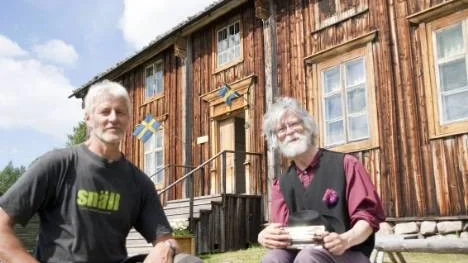 Erik Edström, hembygdsföreningen och Mats Klockljung, ordförande i Glommersträsk bygderåd, ser fram emot den kommande Glommersfestivalen.